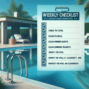 checklist semanal para piscina doméstica